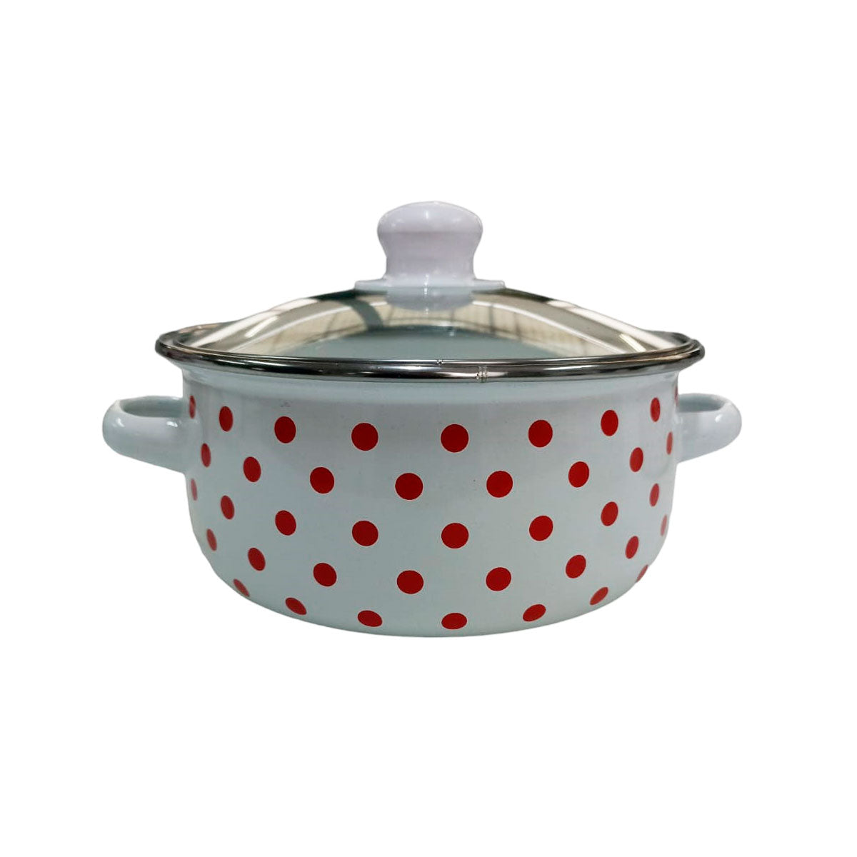 Juego de ollas con tapa de Peltre 6 pz Good Choice Blanca