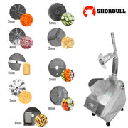Procesadora de Alimentos Industrial Shorbull 8 Discos Picatodo Multifuncional