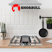 Parrilla Gas 5 quemadores acero inoxidable comal incluido