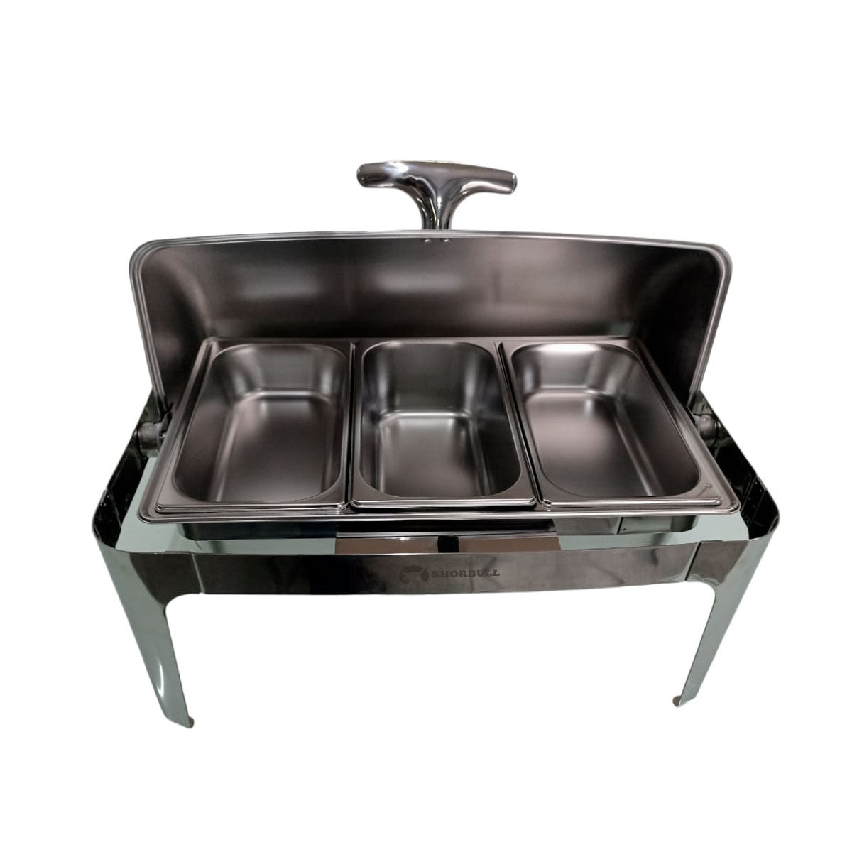 Chafer Hotelera 1/3 Shorbull Acero Inoxidable Buffet Servicio Alimentos