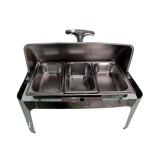Chafer Hotelera 1/3 Shorbull Acero Inoxidable Buffet Servicio Alimentos