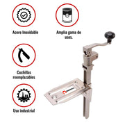Abrelatas industrial Acero inoxidable