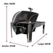 Chafer Hotelera 1/1 Shorbull Acero Inoxidable Buffet Servicio Alimentos