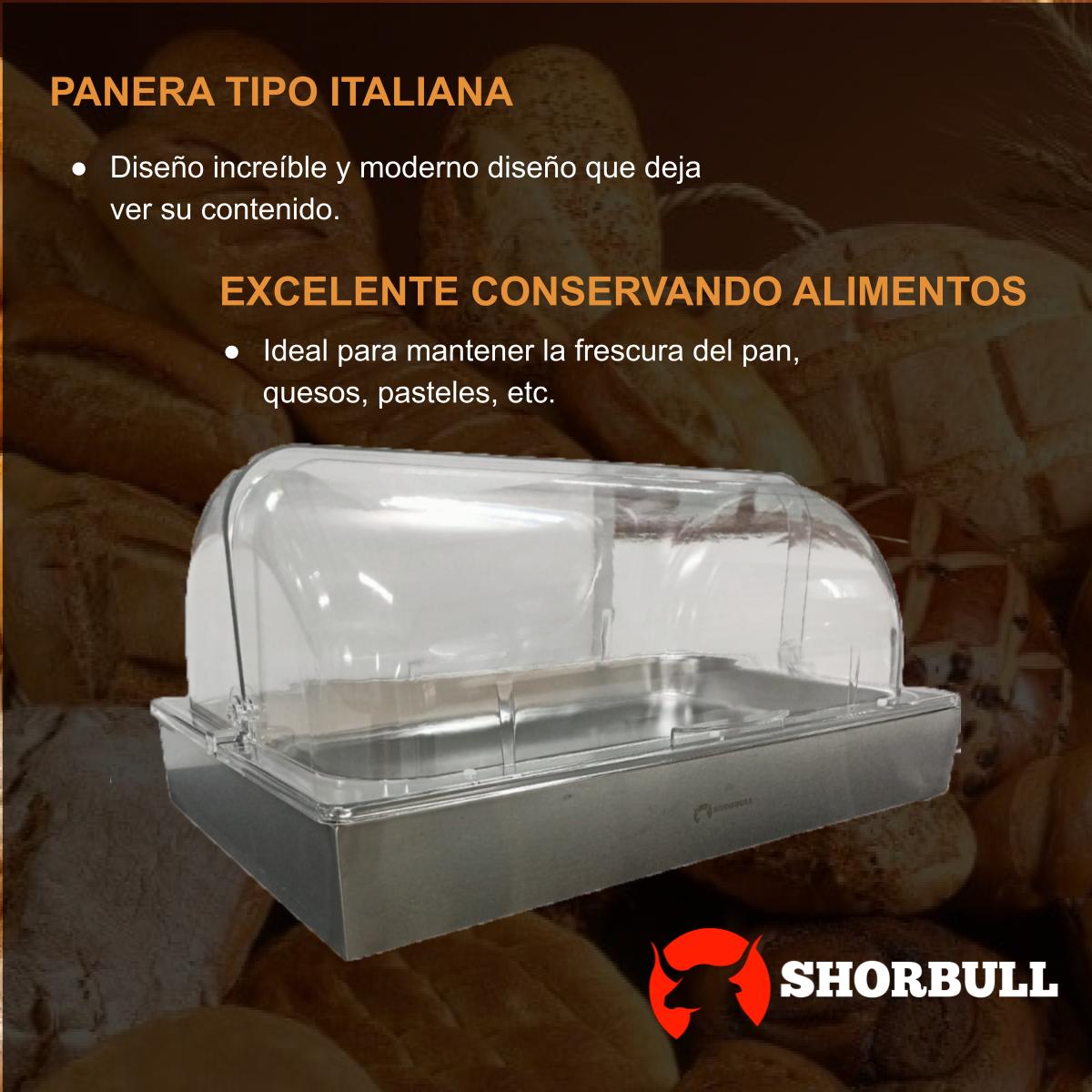Panera Acero inoxidable y policarbonato resistente