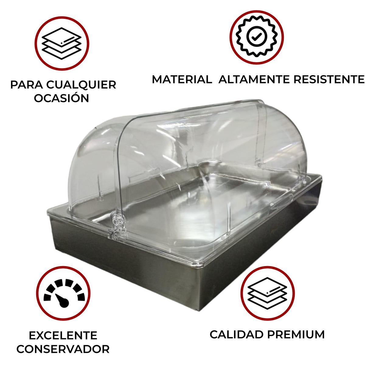 Panera Acero inoxidable y policarbonato resistente