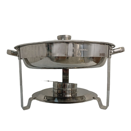 Chafer Redonda Shorbull Acero Inoxidable Buffet Servicio Alimentos